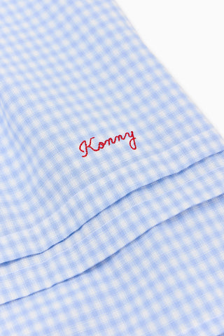 格紋公主袖連身裙 (80-130)