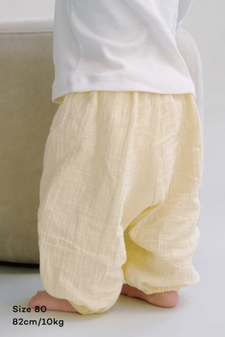 紗布棉鬆緊長褲 (70-130)