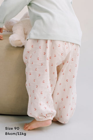 紗布棉鬆緊長褲 (70-130)