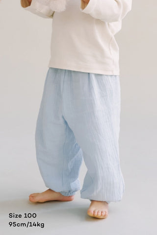 紗布棉鬆緊長褲 (70-130)