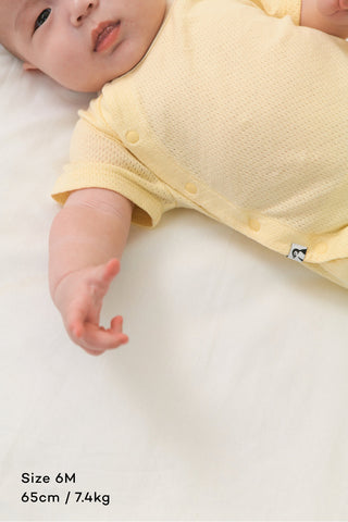 新生兒純棉網眼連體衣（0-12M）