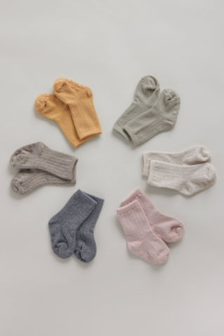 新生兒棉襪2色套組（0-6M）