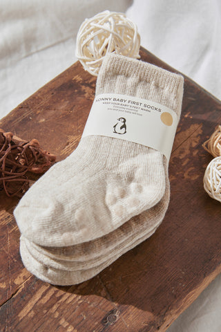 新生兒棉襪2色套組（0-6M）